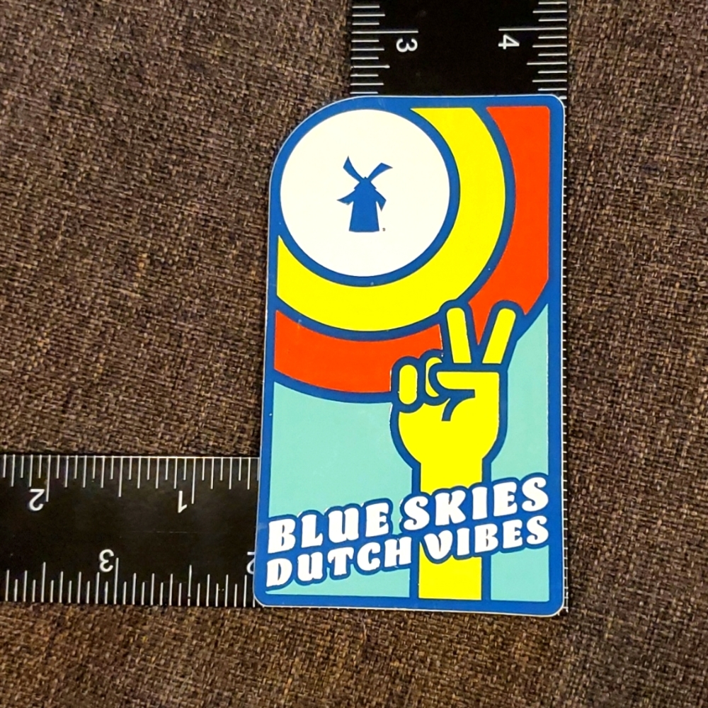 Blue Skies Dutch Bros sticker stickers